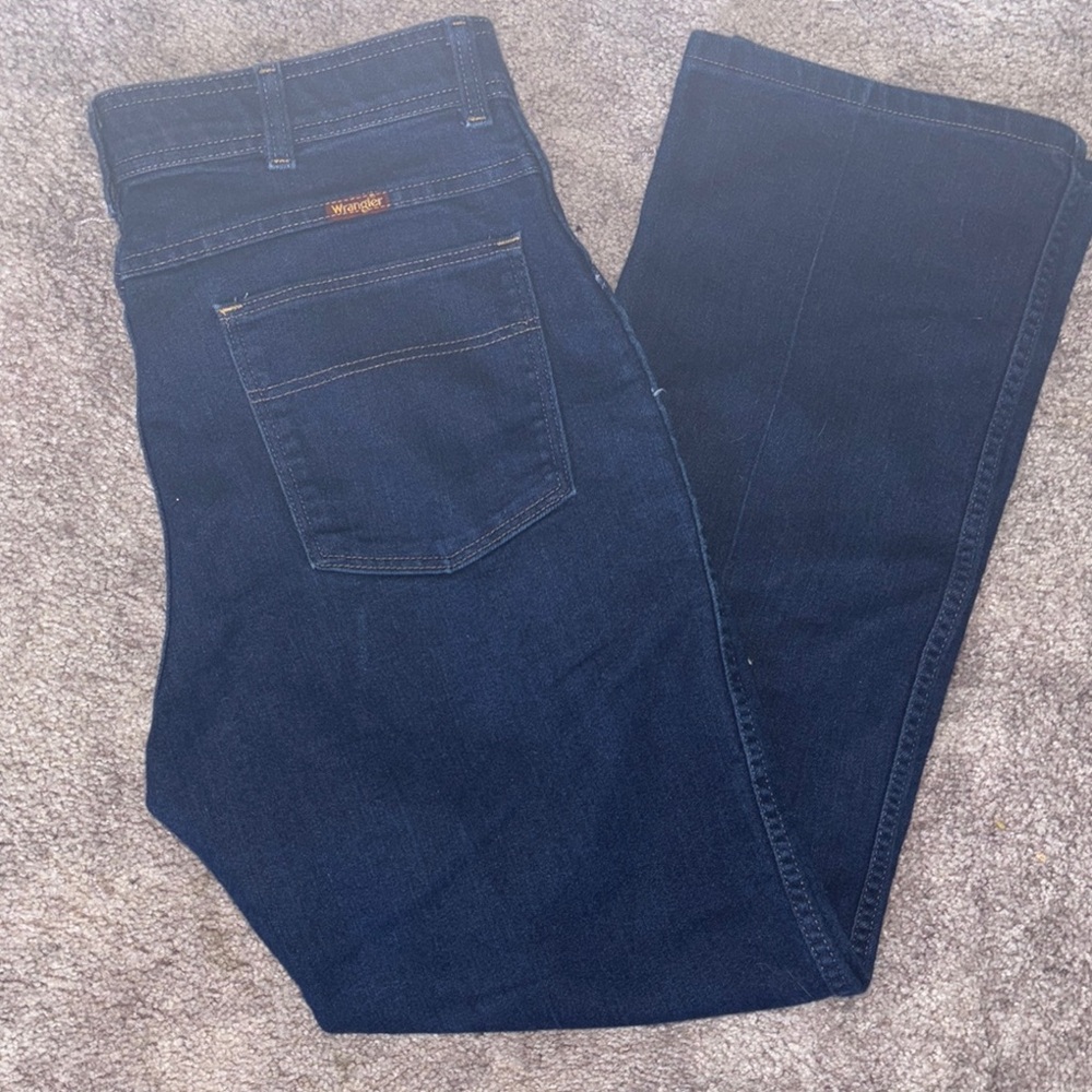 Men’s vintage hook & eye closure Wrangler Dark Blue Jeans